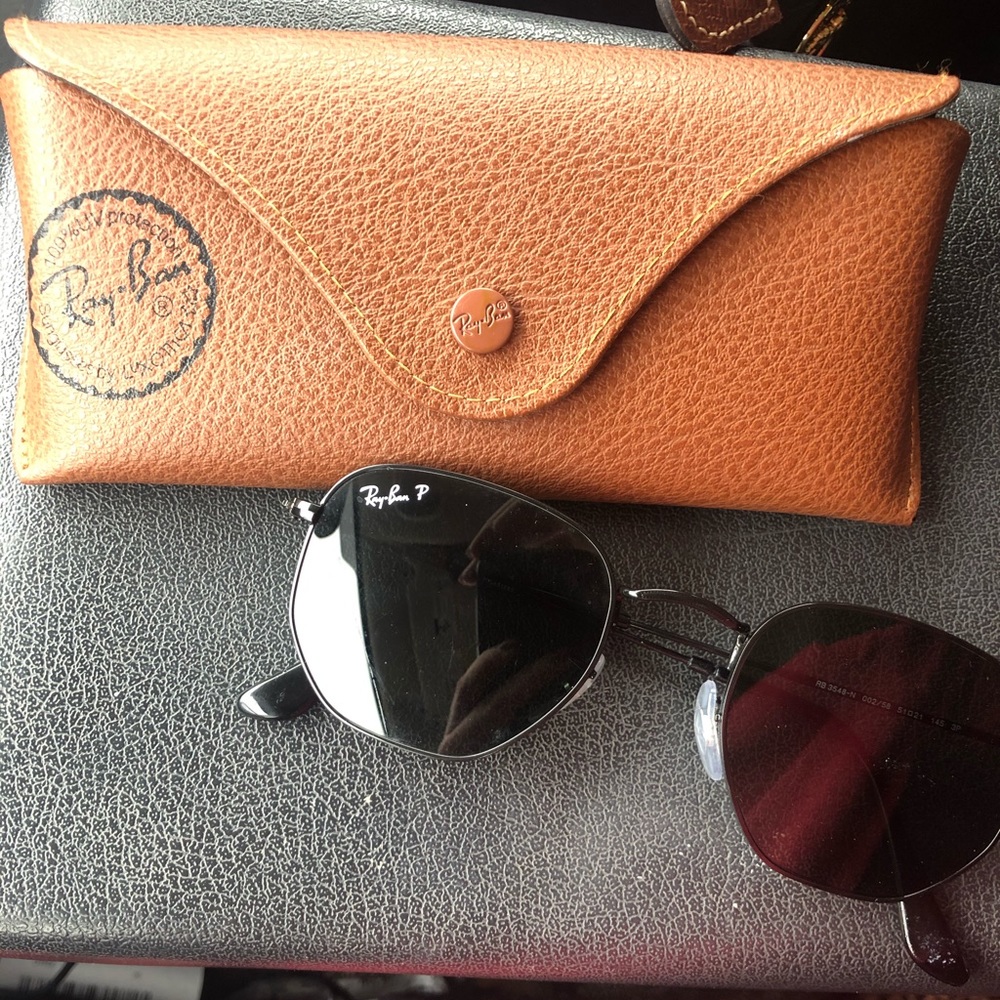 Black Ray Ban hexagonal sunglasses